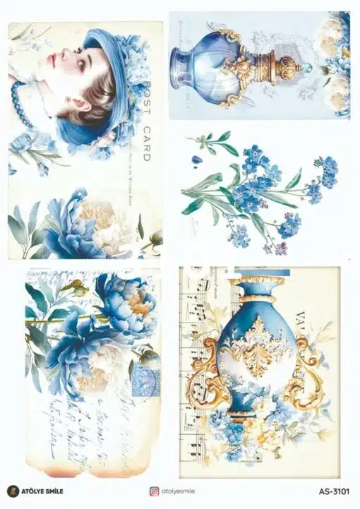 ATÖLYE SMİLE ÖZEL SERİ PİRİNÇ DEKOPAJ AS-3101