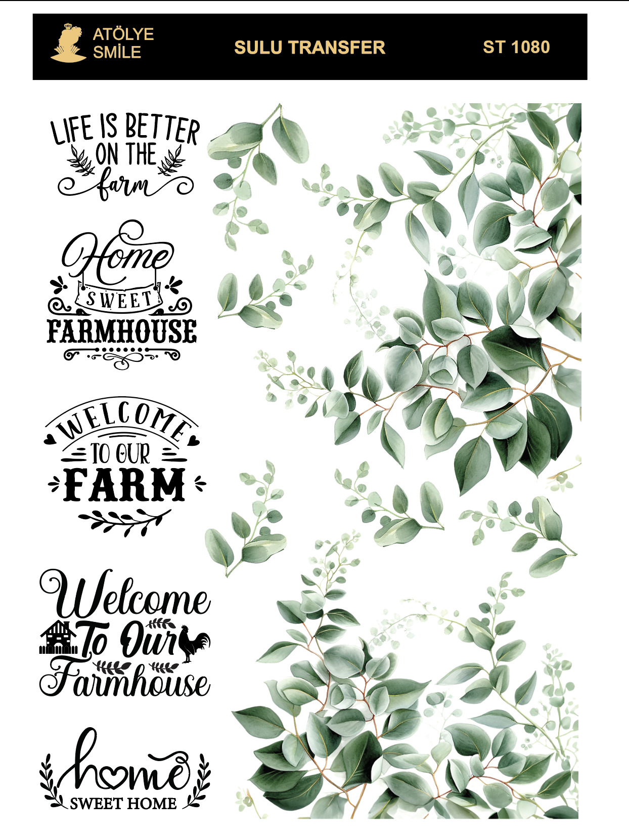 Atölye Smile Sulu Transfer ST-1080