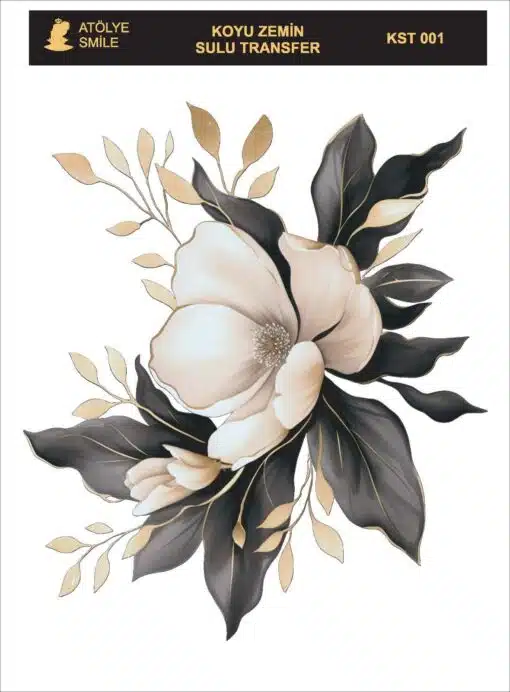 ATÖLYE SMİLE KOYU ZEMİN SULU TRANSFER KST-001