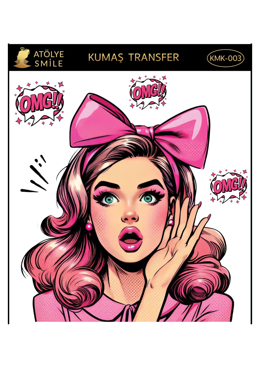 ATÖLYE SMİLE HER YÜZEY TRANSFER- KMK003