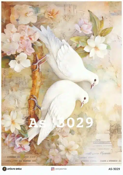 ATÖLYE SMİLE ÖZEL SERİ PİRİNÇ DEKOPAJ AS-3029