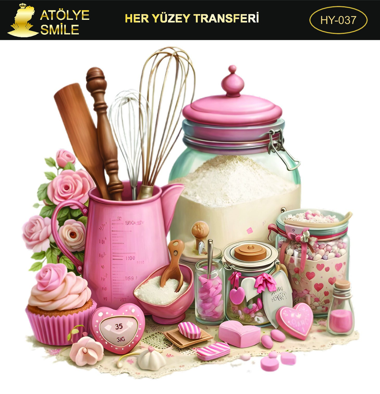 ATÖLYE SMİLE HER YÜZEY TRANSFER- HY 037