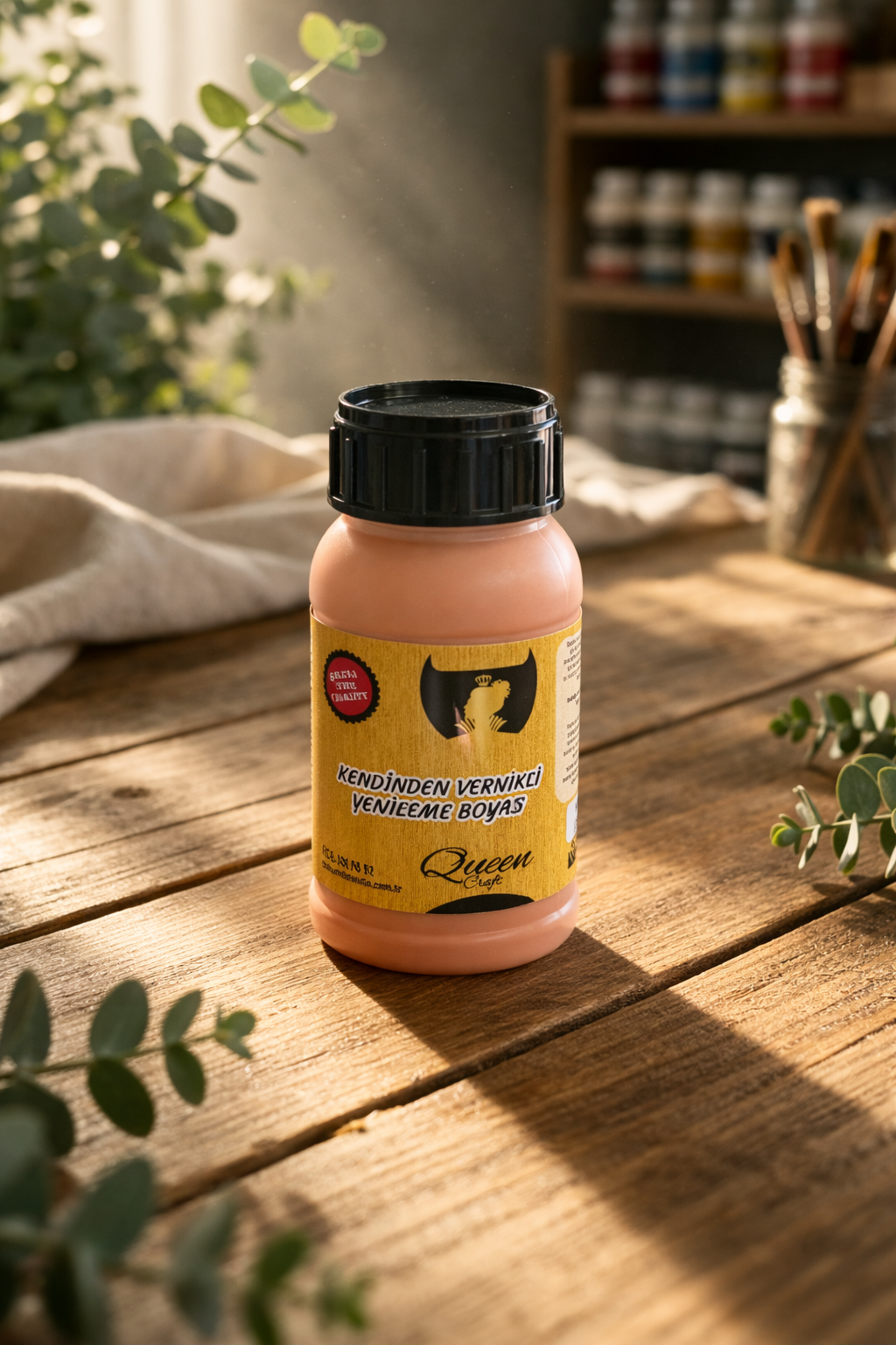 QUEEN CRAFT KENDİNDEN VERNİKLİ BOYA 260 ML-KAVUN