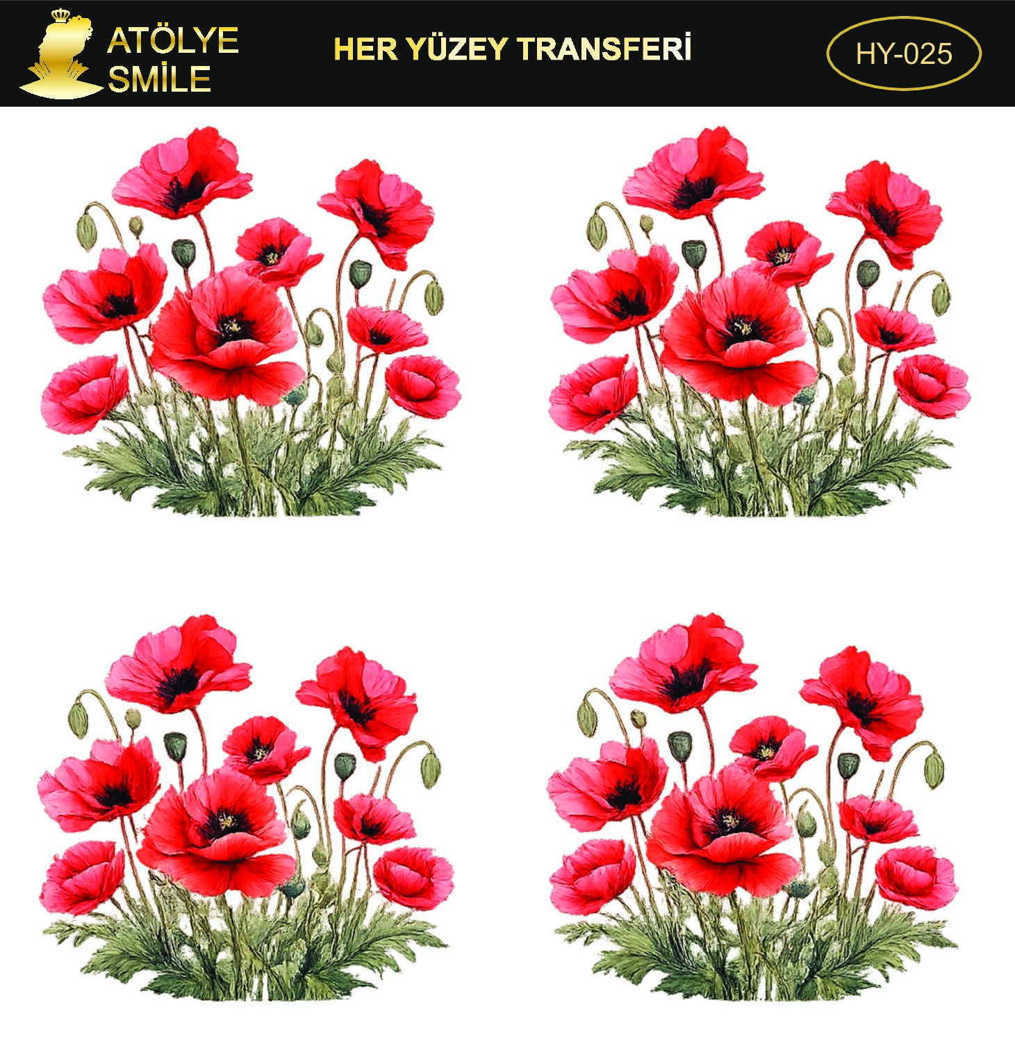 ATÖLYE SMİLE HER YÜZEY TRANSFER- HY 025