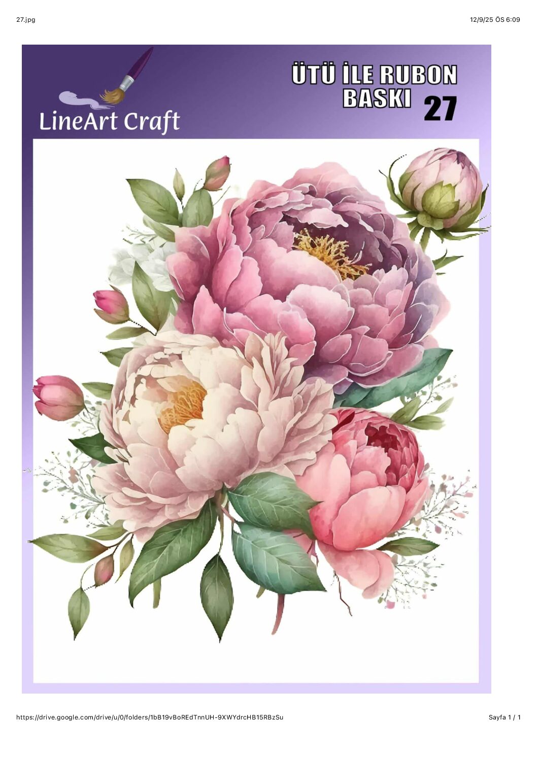 LİNEART ÜTÜ TRANSFER LNT 27