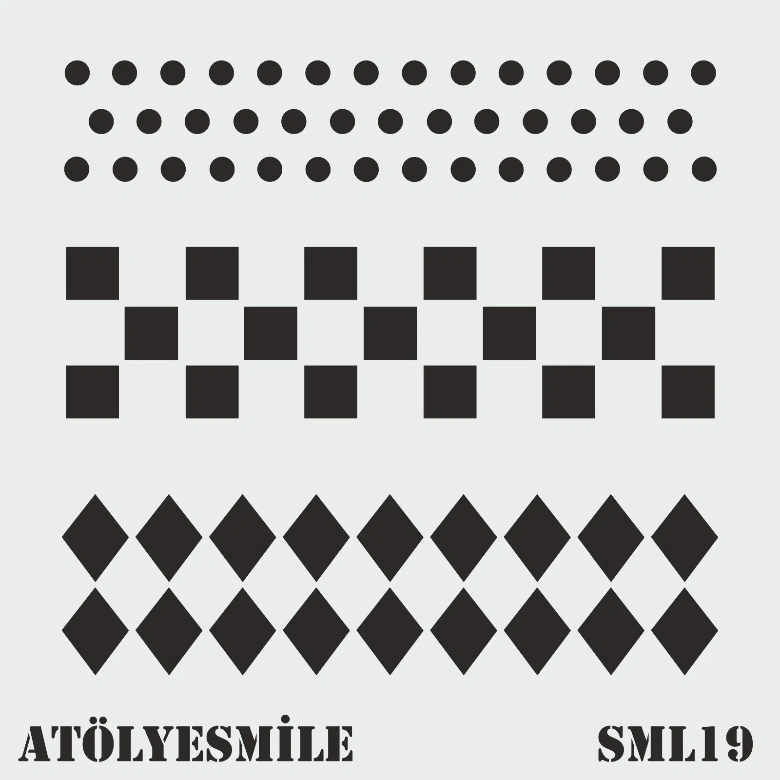 ATÖLYE SMİLE ÖZEL STENCİL-SML 19