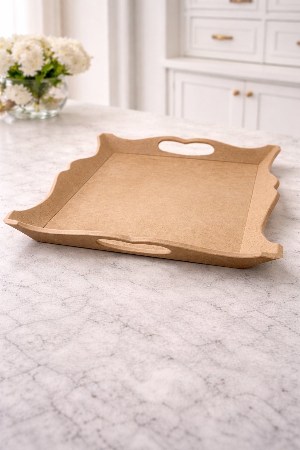 Ahşap Asimetrik Tepsi