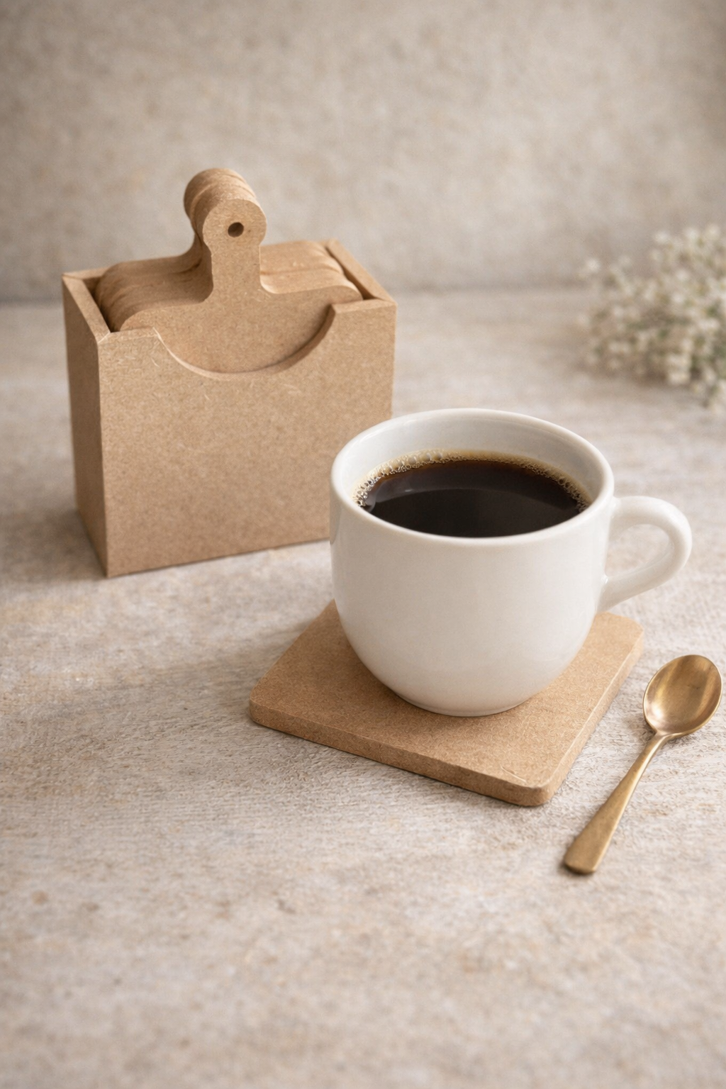 KARE BARDAK ALTLIĞI 6 lı KUTULU