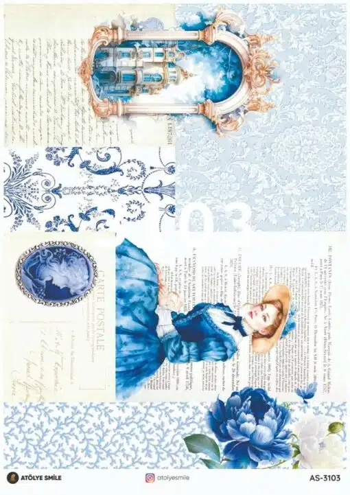 ATÖLYE SMİLE ÖZEL SERİ PİRİNÇ DEKOPAJ AS-3103