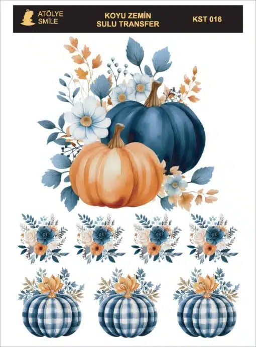 ATÖLYE SMİLE KOYU ZEMİN SULU TRANSFER KST-016