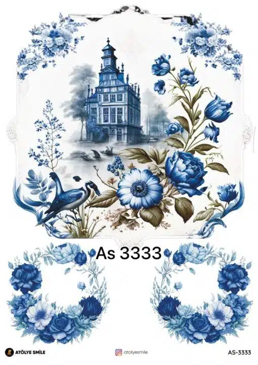 ATÖLYE SMİLE ÖZEL SERİ PİRİNÇ DEKOPAJ AS-3333