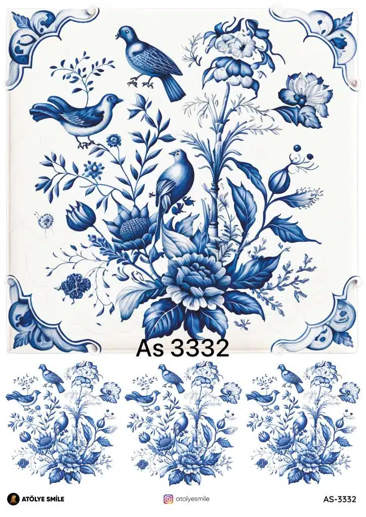 ATÖLYE SMİLE ÖZEL SERİ PİRİNÇ DEKOPAJ AS-3332