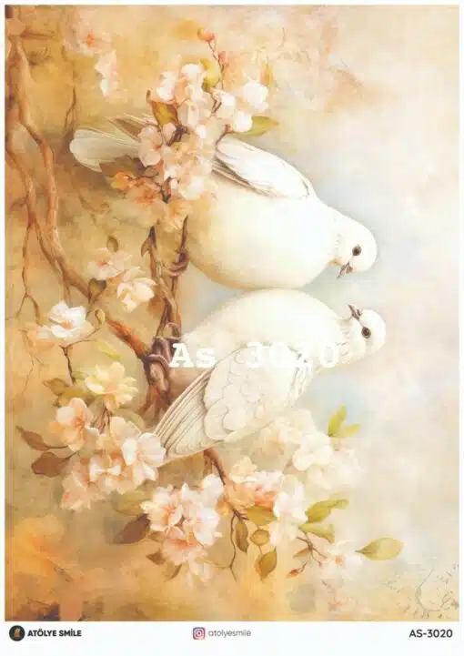 ATÖLYE SMİLE ÖZEL SERİ PİRİNÇ DEKOPAJ AS-3020