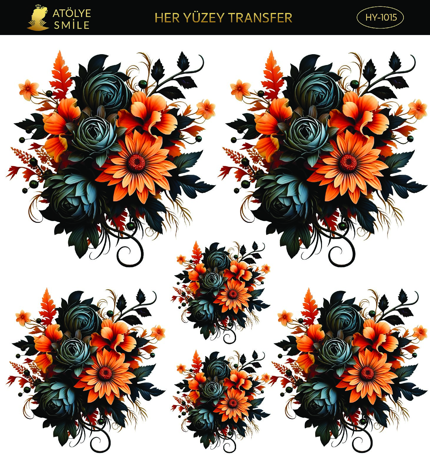 ATÖLYE SMİLE HER YÜZEY TRANSFER- HY 1015