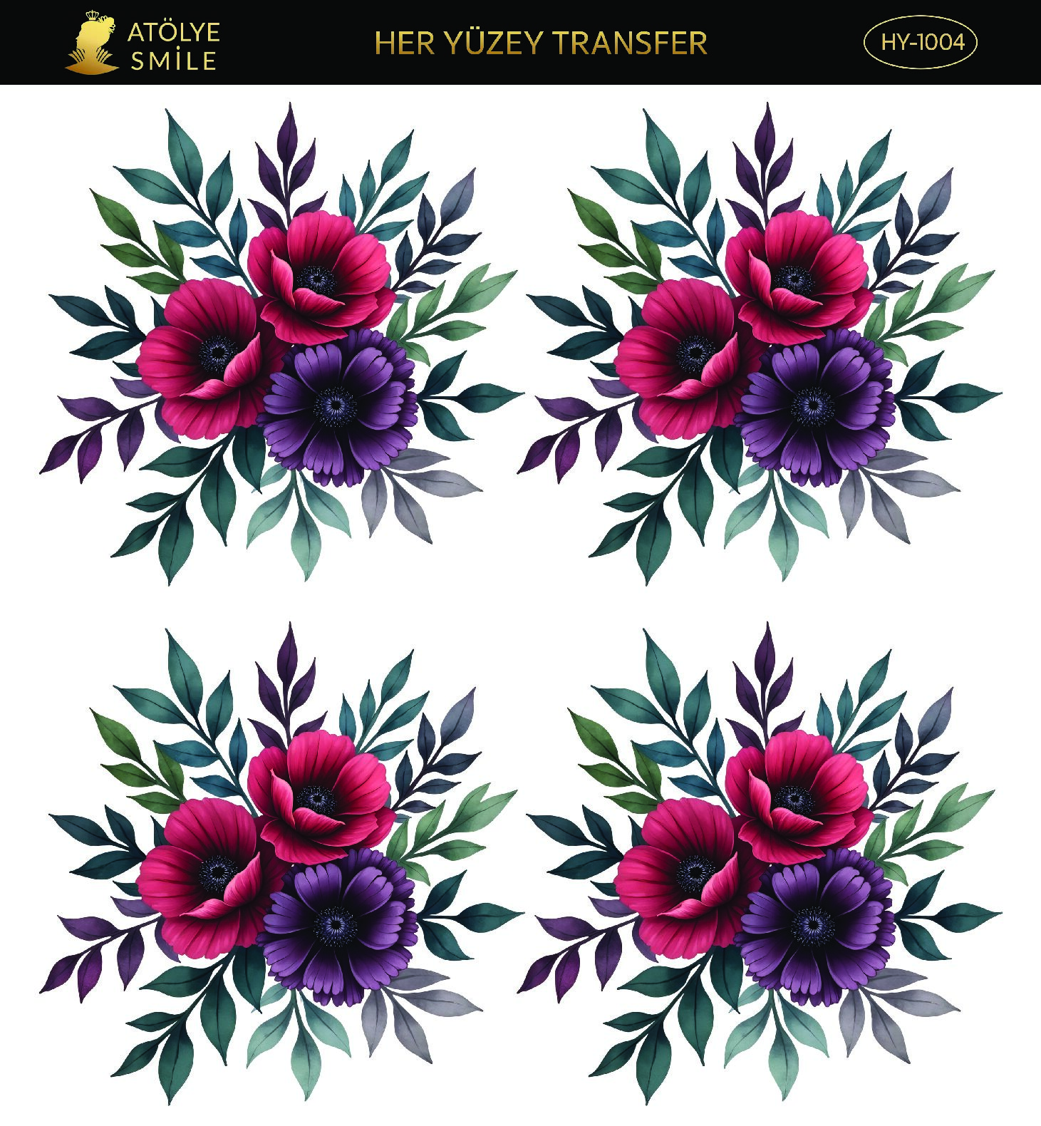 ATÖLYE SMİLE HER YÜZEY TRANSFER- HY 1004