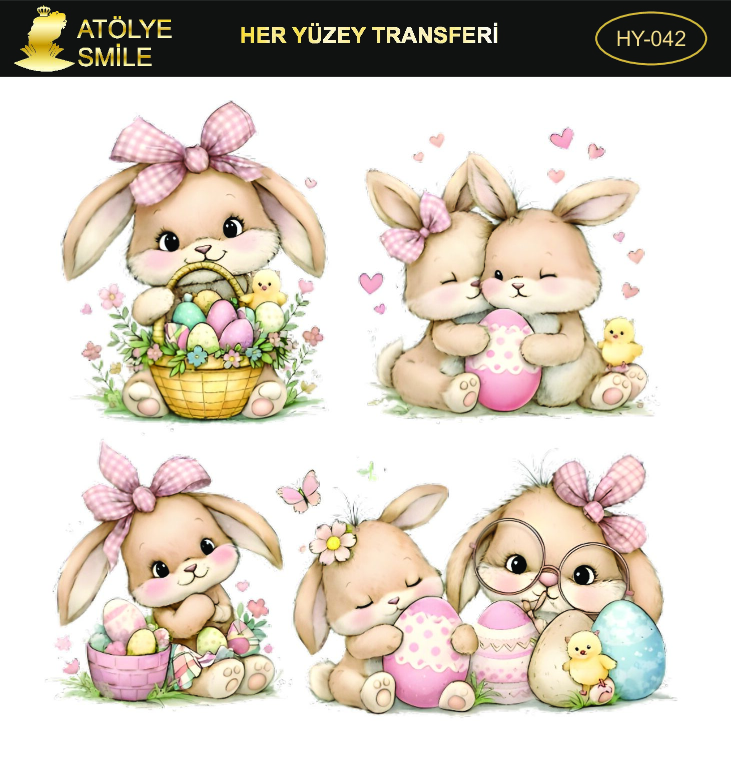 ATÖLYE SMİLE HER YÜZEY TRANSFER- HY 042
