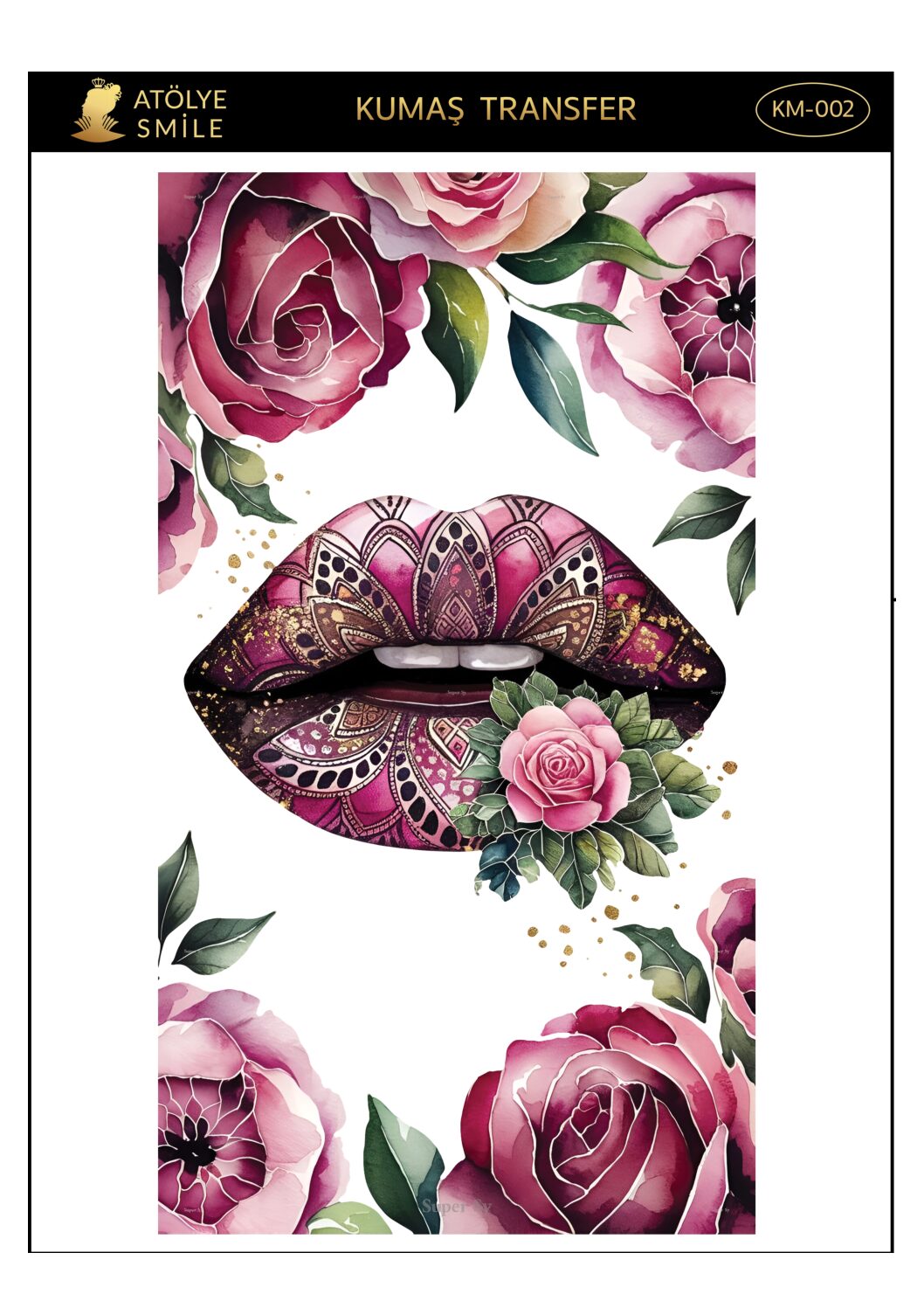 ATÖLYE SMİLE HER YÜZEY TRANSFER- KM002