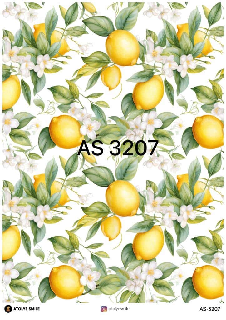 ATÖLYE SMİLE ÖZEL SERİ PİRİNÇ DEKOPAJ AS-3207